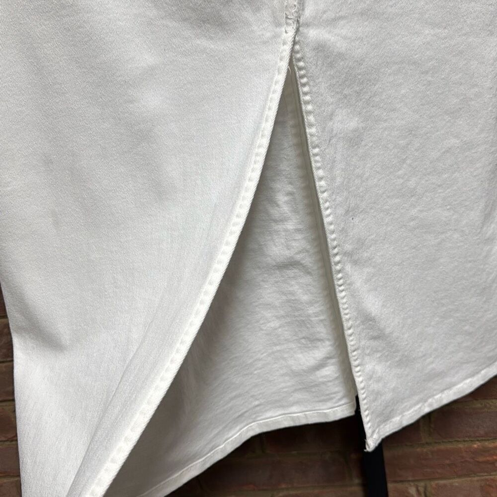 Skies Are Blue Women’s White Long Jean Skirt Size Medium - Picture 3 of 9